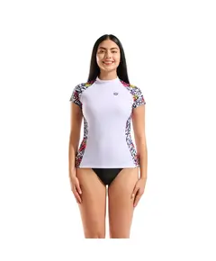 Arena Swim S/S Rash Vest All Γυναικείο Κοντομάνικο, Μέγεθος: XS