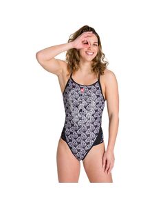 Arena Crazy Pop Skulls One-piece Γυναικείο Μαγιό, Μέγεθος: 32